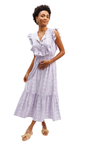 LORETTA DRESS LAVENDAR HAZE