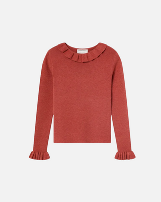 Compania Fantastica Ruffle Top, Rusty Terracotta