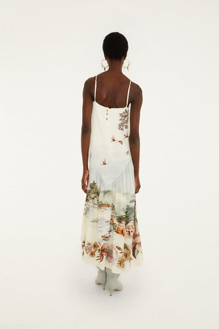 Toile de Rio Off White Maxi Slvless Dress